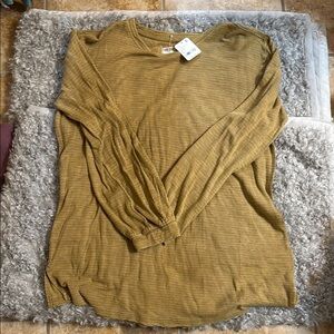 FP Movement by Free People Mustard Long Sleeve Top